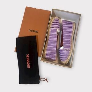 MISSONI Striped espadrille flats
